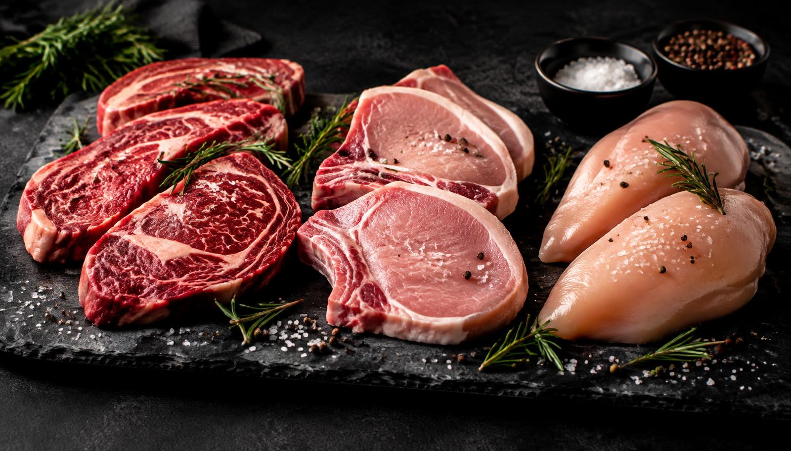 Premium beef, pork and chicken cuts